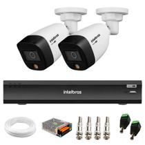 Kit 2 Câmeras Segurança VHD 1220 B Full Color Full HD 1080p + Gravador iMHDX 3004 4 Canais S/Hd