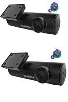 Kit 2 Câmeras Veiculares Smart Full HD com Cartão de Memória Micro SD 32GB DC3102 Intelbras - Preta