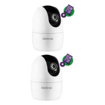 Kit 2 Câmeras Wi-Fi 360 Com Alarme e Armaz Nuvem + Cartão de Memória 32 GB iM4 C Intelbras