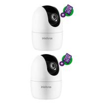 Kit 2 Câmeras Wi-Fi Inteligente 360 Com Alarme e Armazenamento em Nuvem + Cartão de Memória 32 GB iM4 C Intelbras