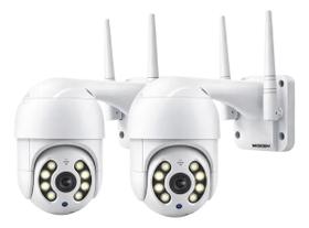 Kit 2 câmeras Wifi Ip Icsee Yoosee Prova Dágua Infravermelho Externa Woosh