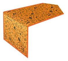 Kit 2 Caminhos De Mesa Halloween Laranja 1,48m X 35cm C/02p
