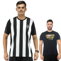 kit 2 Camisa Atlético Mineiro Galo Torcedor Comemorativa - Braziline