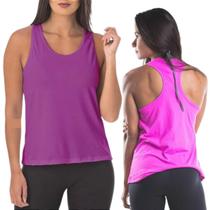 Kit 2 Camisa Feminina Tecido 100% Poliamida Proteção UV Fit