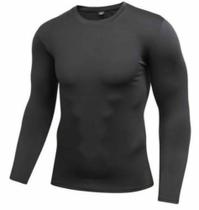Kit 2 Camisa Gola Baixa Careca Premium Masculino com Manga Longa Proteção Solar