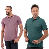 Kit 2 Camisa Gola Polo Masculina Casual Conforto Moderna