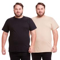 Kit 2 Camisa Masculina Básica Plus Size