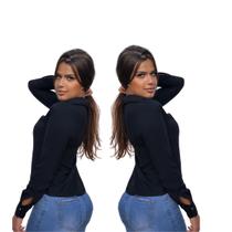 Kit 2 Camisa Social Feminina Básica Casual Disponível Em Varias Cores Kit 2 Camisa Social Feminina Básica Casual Disponível Em Varias Cores