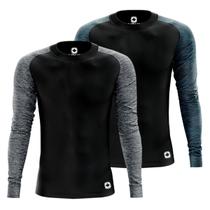 Kit 2 Camisa Térmica Dryfit Masculina Proteção Solar Segunda Pele UV50+