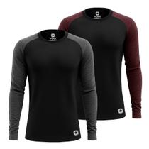 Kit 2 Camisa Térmica Dryfit Masculina Proteção Solar Segunda Pele UV50+
