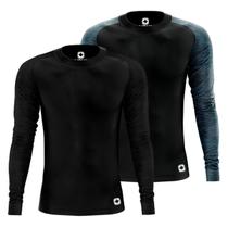 Kit 2 Camisa Térmica Dryfit Masculina Proteção Solar Segunda Pele UV50+