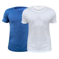 Kit 2 Camisas Básicas Masculina 100% Algodão Plus Size