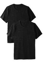 Kit 2 Camisas Camisetas Masculina Slim Fit Plus Size Gola V
