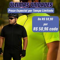 Kit 2 Camisas Ciclismo Masculina Plus Size Dry Fit GG XG XGG Secagem Rápida e Bolso Traseiro Kit 2 Camisas Ciclismo Masculina Plus Size Dry Fit GG XG XGG Secagem Rápida e Bolso Traseiro