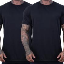 Kit 2 Camisas Dry-Fit Unissex Básicas Preto E Branco - Casual Treino Academia Esportes Exercícios Co