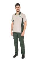 kit 2 camisas e 2 calças manga curta br polo trabalho