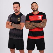 Kit 2 Camisas Flamengo Emoção e Energia Preto Kit 2 Camisas Flamengo Emoção e Energia Preto