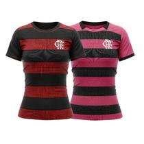 Kit 2 Camisas Flamengo Oficiais Baby Look - Institute + Classmate - Feminina