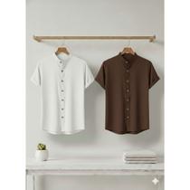 Kit 2 Camisas Gola Padre Estilosas