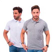 Kit 2 Camisas Gola Polo Masculina Camisetas Qualidade Piquet Básica Kit 2 Camisas Gola Polo Masculina Camisetas Qualidade Piquet Básica