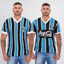 Kit 2 Camisas Grêmio 1983 N7 e 1989 N8 Tricolor
