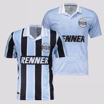 Kit 2 Camisas Grêmio Retrô 1995 Tricolor e Celeste