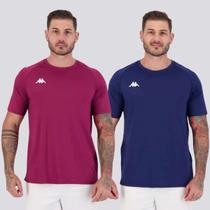 Kit 2 Camisas Kappa Garret Marinho e Roxa