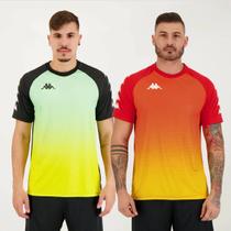 Kit 2 Camisas Kappa Sport Carrell Amarela e Vermelha