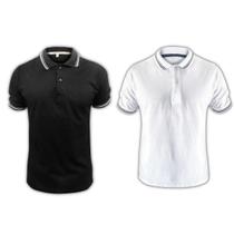 Kit 2 Camisas Masculina Gola Polo Slim 100% Algodão Slim