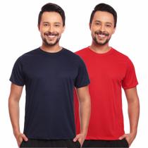Kit 2 Camisas Masculina Manga Curta Dry Fit Proteção Uv