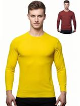 Kit 2 Camisas Masculina Manga Longa Malha Fria