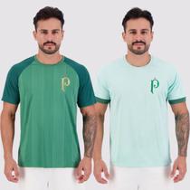 Kit 2 Camisas Palmeiras Dots e Palestra Raglan Verde