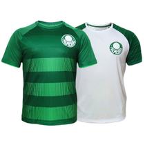 Kit 2 Camisas Palmeiras Power Verde - Challenge Branca - Masculino