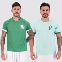 Kit 2 Camisas Palmeiras Stream e Dots Verde Kit 2 Camisas Palmeiras Stream e Dots Verde