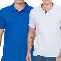 Kit 2 Camisas Polo França Industrie Básica Estilo Piquet Premium