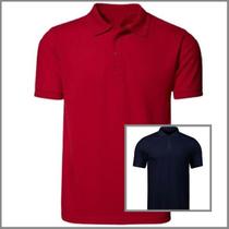 Kit 2 Camisas Polo Masculina Piquet 100% poliéster