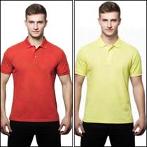 Kit 2 Camisas Polo Masculina Piquet 100% poliéster