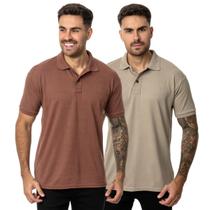 KIT 2 Camisas Polo Masculina Piquet