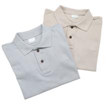 KIT 2 Camisas Polo Masculina Piquet - Daze Modas