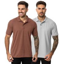 KIT 2 Camisas Polo Masculina Piquet