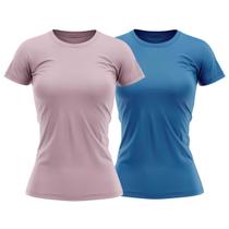 Kit 2 Camisas Proteção Solar Manga Curta Feminina Blusa Térmica
