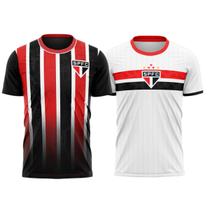 Kit 2 Camisas São Paulo Stencil + Romper - Masculino