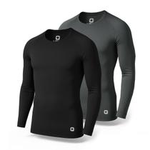 Kit 2 Camisas Térmicas Proteção Solar e Frio Segunda Pele Corrida Praia