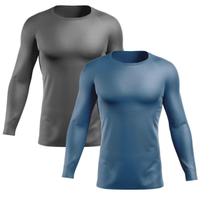 Kit 2 Camisas UV Masculinas com Proteção UV 50+ Manga Longa Kit 2 Camisas UV Masculinas com Proteção UV 50+ Manga Longa