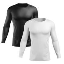 Kit 2 Camisas UV Masculinas com Proteção UV 50+ Manga Longa