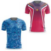 Kit 2 Camiseta Academia Masculina Dry Fit Musculação Fitness Funcional