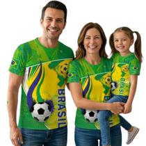 Kit 2 Camiseta B Familia Copa Mundo 2026 Brasil tamanho:Mtamanho 2:3XL