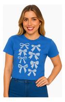 Kit 2 Camiseta Babylook T-shirts Feminina Algodão Premium Kit 2 Camiseta Babylook T-shirts Feminina Algodão Premium