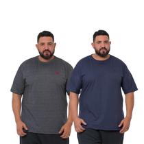 Kit 2 Camiseta Básica Plus Size Ridens Melhor Qualidade Veja