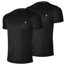 Kit 2 Camiseta Dry Fit Masculina Poliester Academia Corrida com Proteção Uv 50